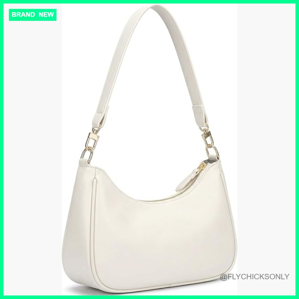 Faux Leather Crescent Shoulder Bag Y2k Retro Hobo Purse